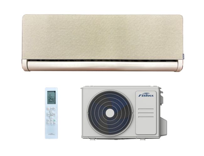 FISHER Art FSAIF-Art-124AE3-G-BR 3,5 kW (kültéri + beltéri egység) fényes fehér, Inverter, R32, WIFI (Fűtésre optimalizált)