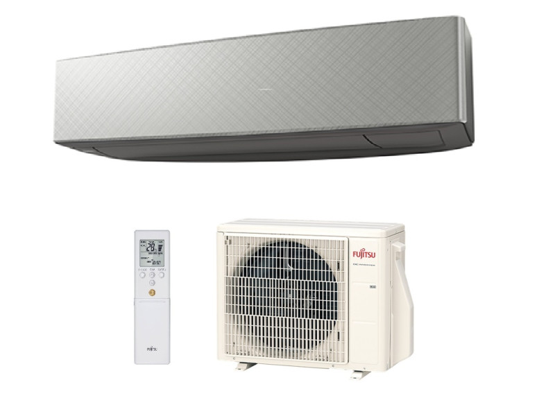 Fujitsu ASEHG12KETF-B/AOEG12KETA 3,5KW inverteres split klíma, szürke (fűtésre optimlaizált)