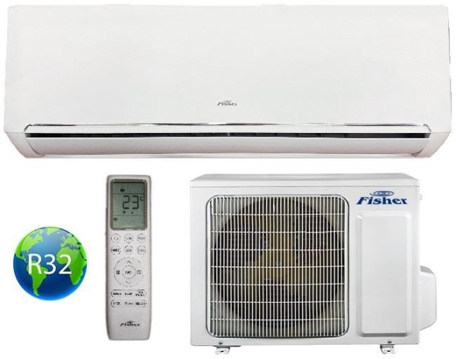 FISHER Summer FSAI/FSOAI-SU-125FE3 3,4 kW (kültéri + beltéri egység) Oldalfali split klíma, Hősz., Inverter, R32, WIFI