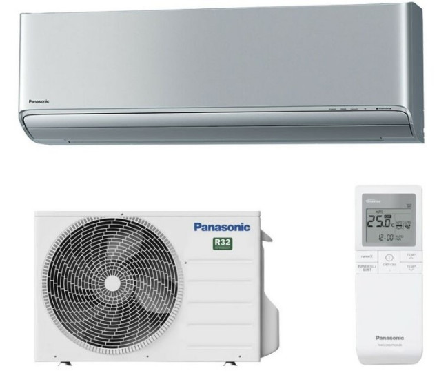 Panasonic KIT-XZ35-ZKE Etherea ezüst Inverteres hűtő-fűtő split klíma